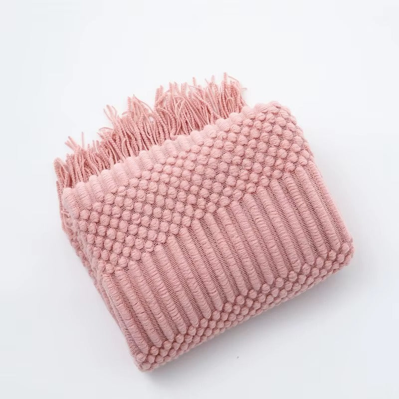 Nordic Throw Diamond Knit