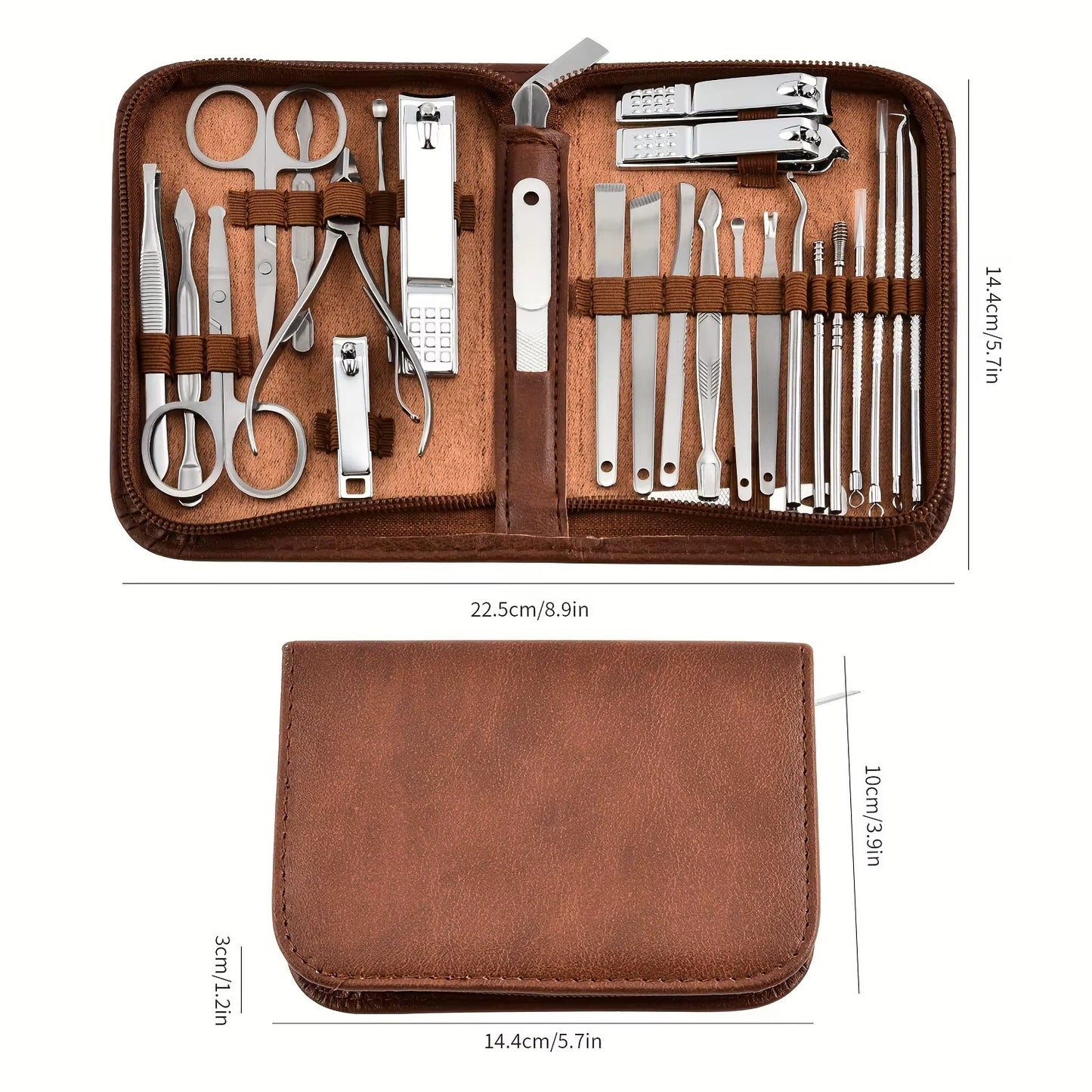 Professional 26-Piece Stainless Steel Manicure Set