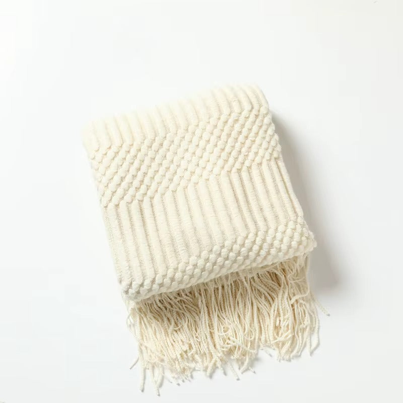 Nordic Throw Diamond Knit