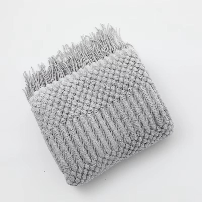 Nordic Throw Diamond Knit