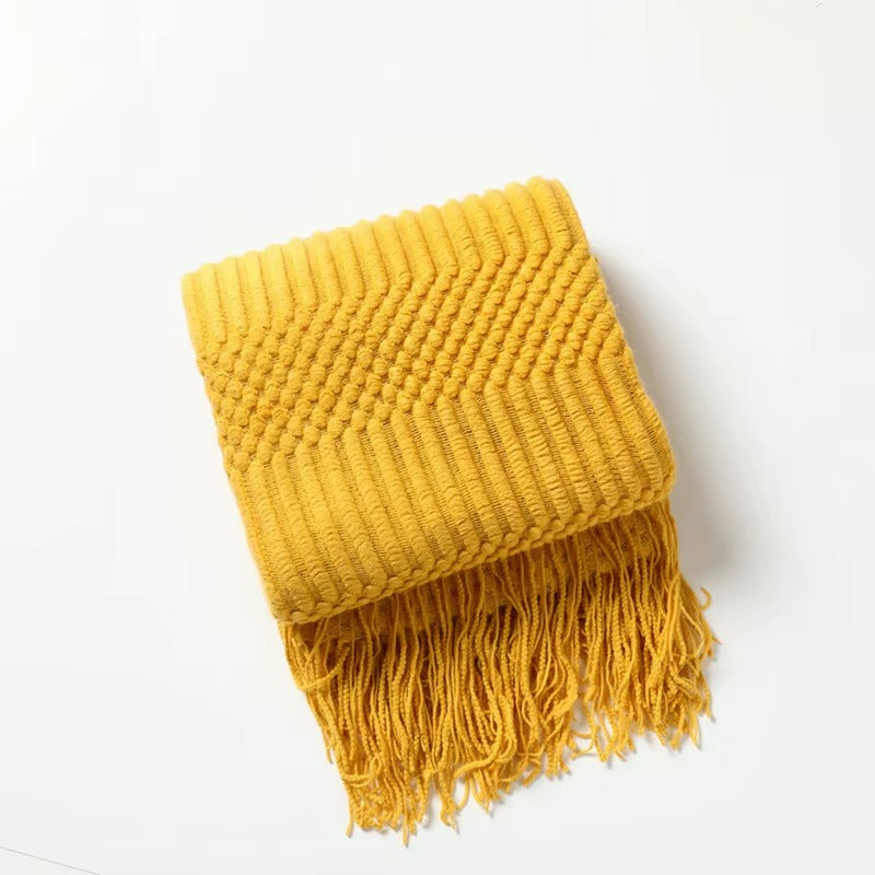 Nordic Throw Diamond Knit