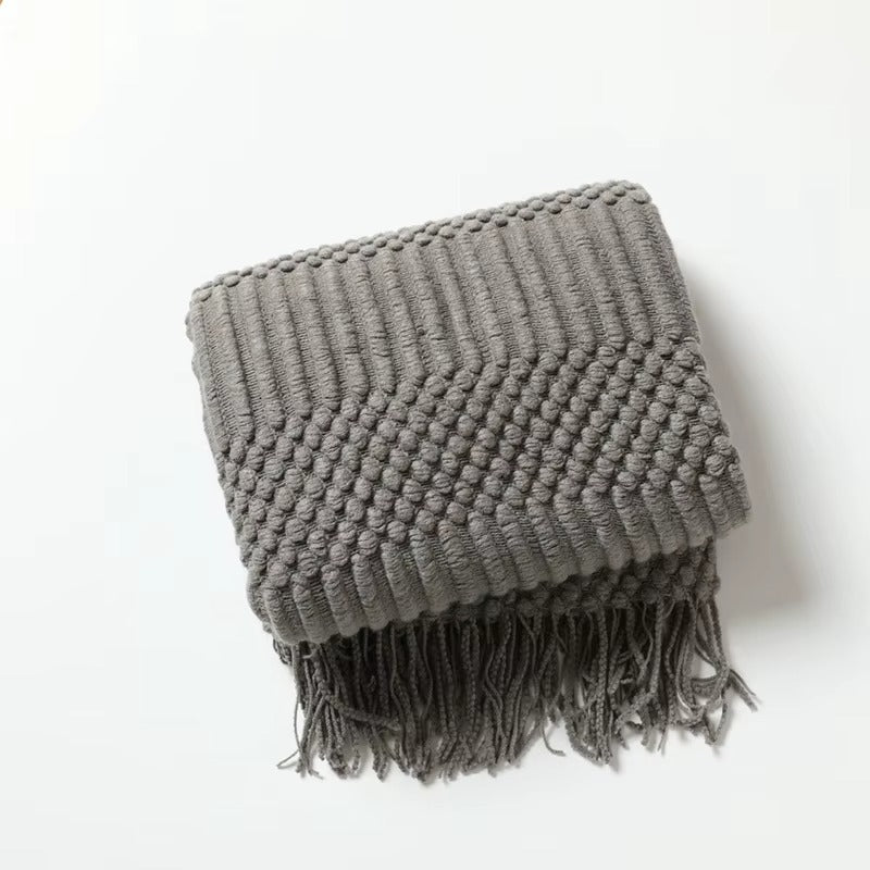 Nordic Throw Diamond Knit