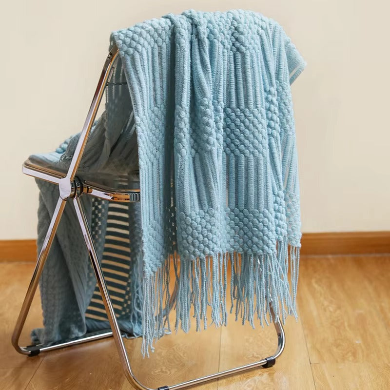 Nordic Throw Diamond Knit